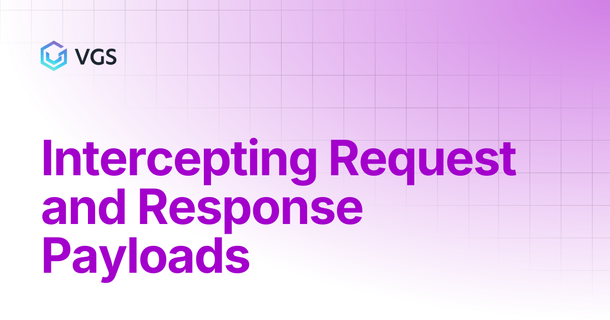Intercepting Request and Response Payloads | Secure Data Vault | VGS Docs
